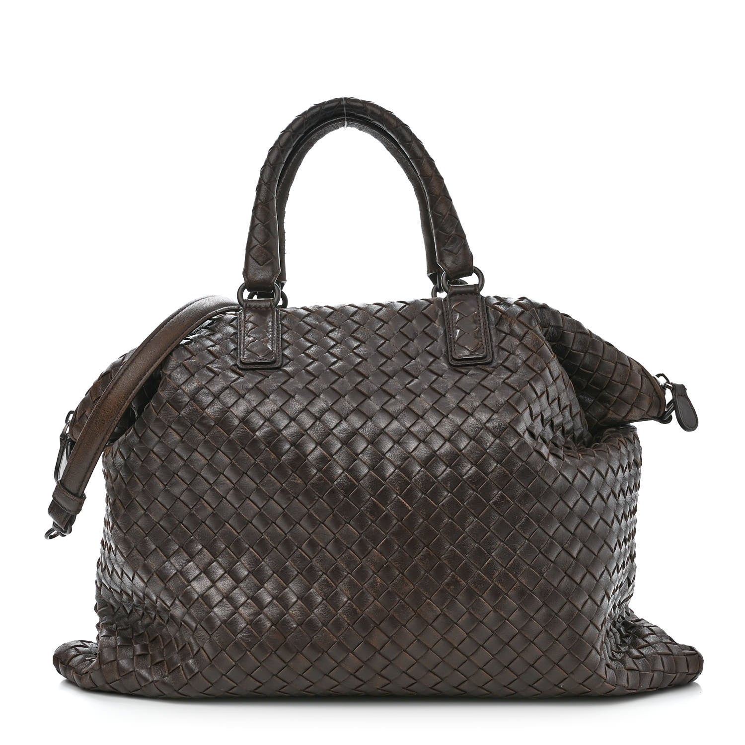 Bottega Veneta Nappa Intrecciato Maxi Convertible Tote Ebano 1 of 17