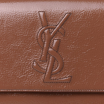 Saint Laurent Textured Patent Calfskin Monogram Large Belle De Jour Nude 8 of 11
