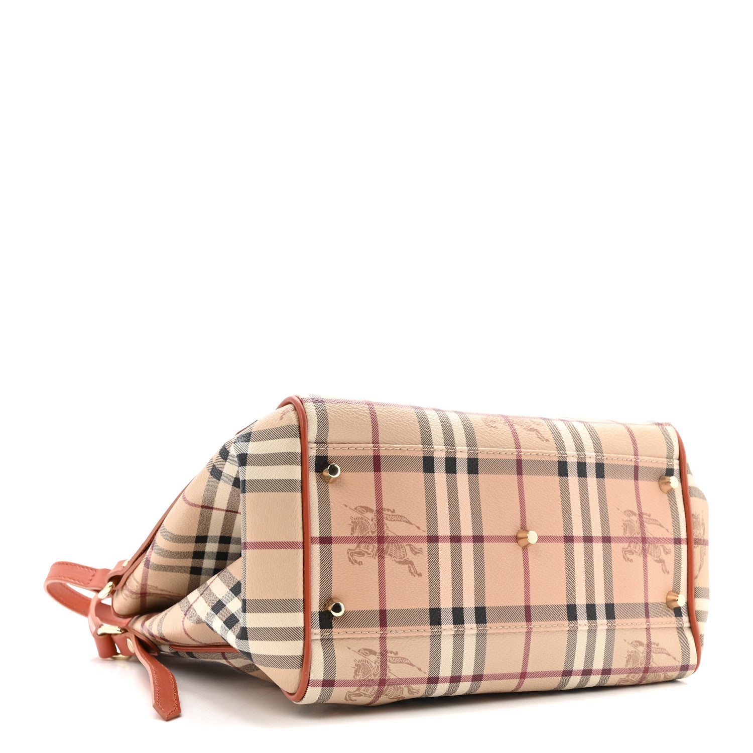 Burberry Haymarket Check Small Canterbury Tote Tangerine 4 of 13