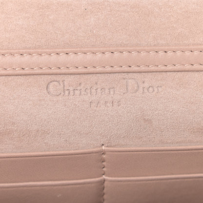 Christian Dior Lambskin Cannage Studded Dioraddict Wallet on Chain Clutch Nude 6 of 13
