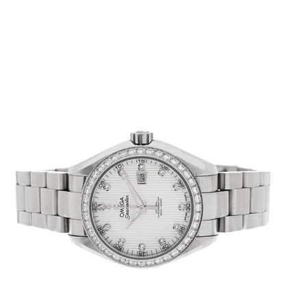 Omega Stainless Steel Diamond Bezel Mother of Pearl 34mm Seamaster Aqua Terra Co-Axial Chronometer Automatic Watch 231.15.34.20.55.001 2 of 5