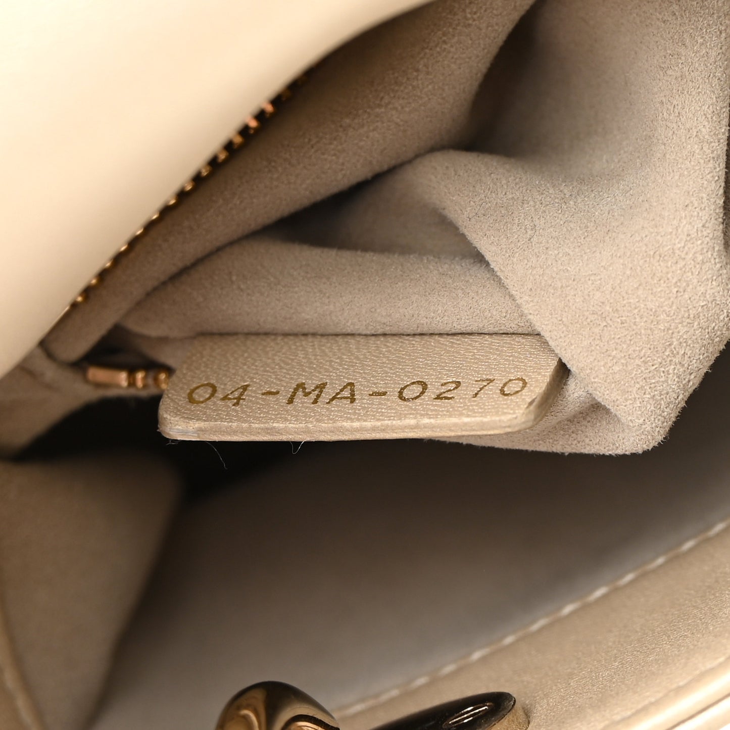 Metallic Lambskin Crystal Cannage Mini Lady Dior Platinum