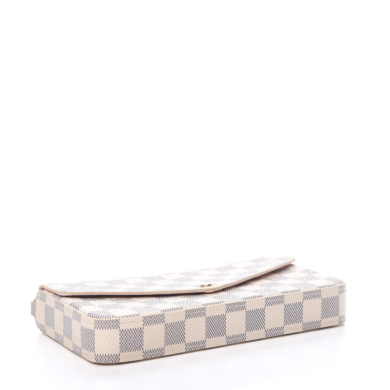 Louis Vuitton Damier Azur Pochette Felicie Chain Wallet Rose Ballerine 4 of 9