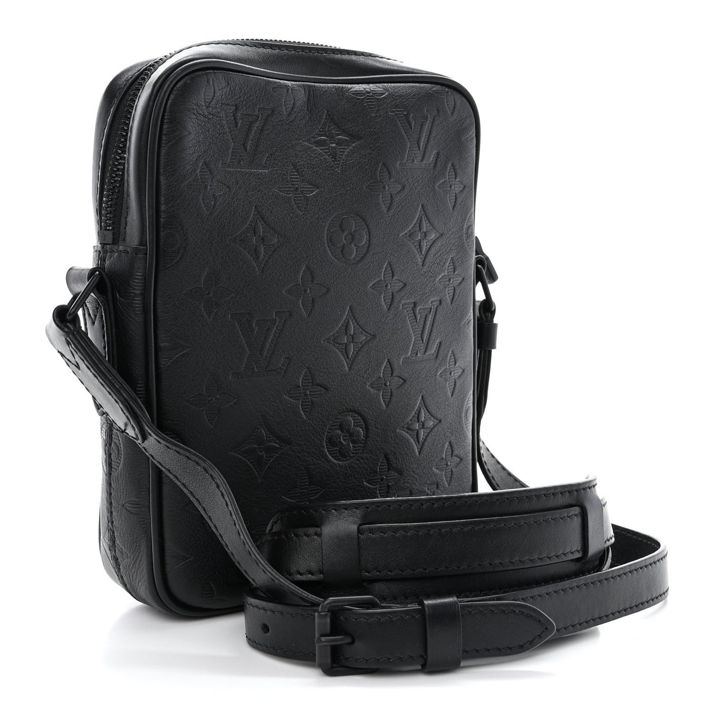 Calfskin Monogram Shadow Danube PM Black