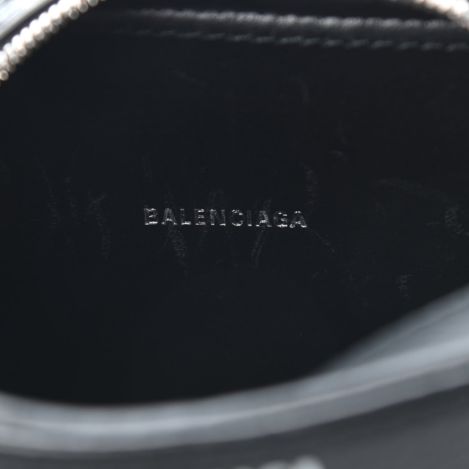 Balenciaga Calfskin Kittens Logo XS Everyday Camera Bag Black White 5 of 7