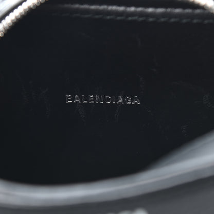 Balenciaga Calfskin Kittens Logo XS Everyday Camera Bag Black White 5 of 7
