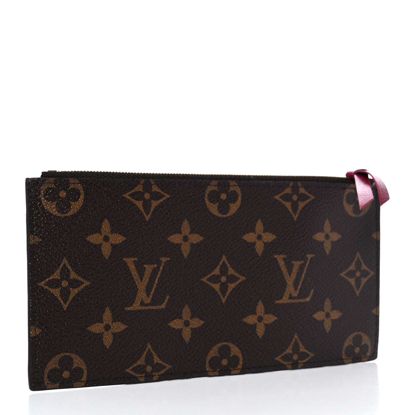 Monogram Felicie Chain Wallet Zippered Insert Fuchsia