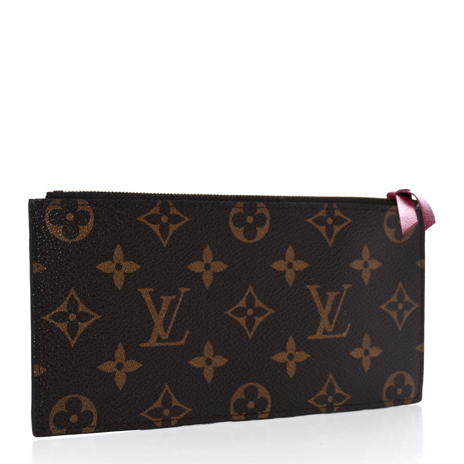 Louis Vuitton Monogram Felicie Chain Wallet Zippered Insert Fuchsia 3 of 6