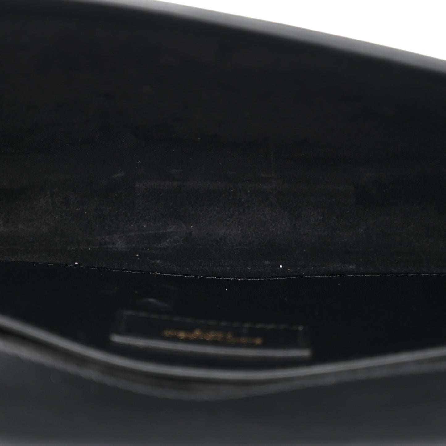 Calfskin Classic Monogram Tassel Clutch Black