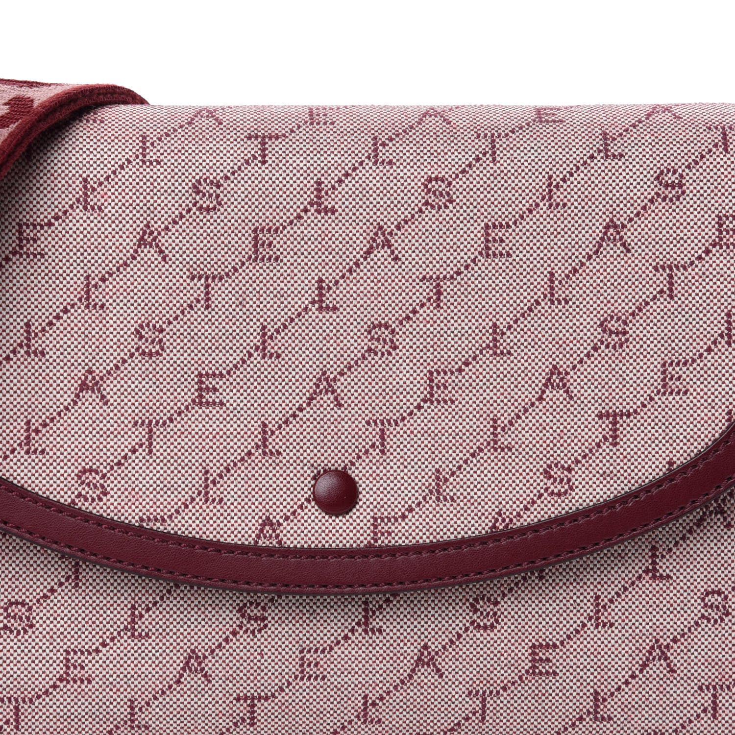 Stella McCartney Canvas Logo Crossbody Bag Burgundy 10 of 10