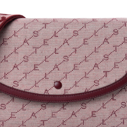Stella McCartney Canvas Logo Crossbody Bag Burgundy 10 of 10