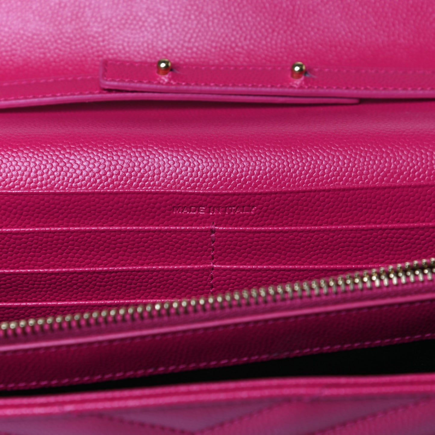 Grain De Poudre Matelasse Chevron Monogram Chain Wallet Bubblegum