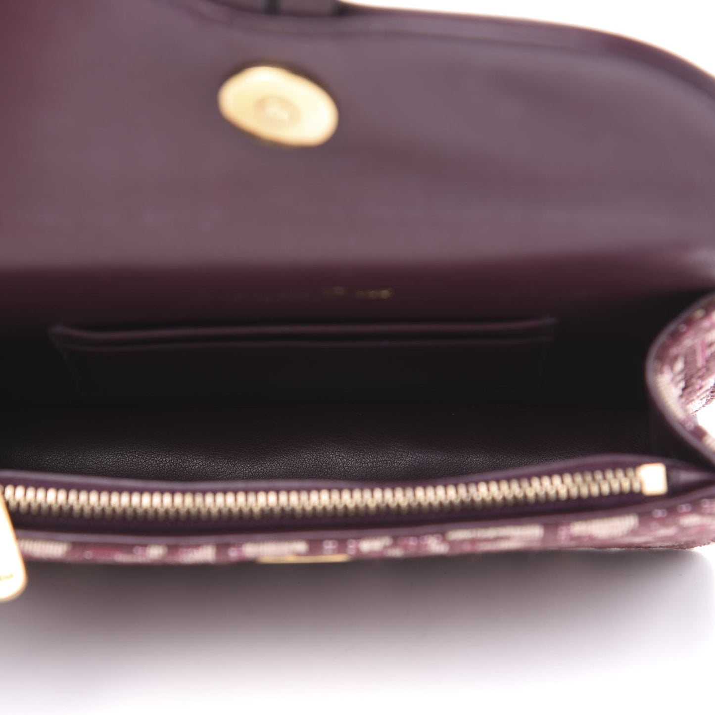 Oblique Saddle Belt Bag Bordeaux