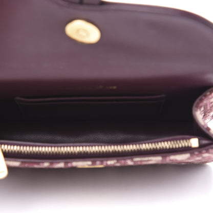 Christian Dior Oblique Saddle Belt Bag Bordeaux 5 of 13