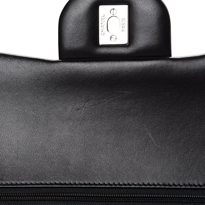 Chanel Lambskin Quilted Jumbo Double Flap Black 12 of 19