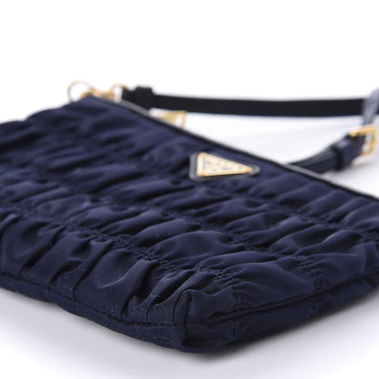 Prada Tessuto Nylon Gaufre Shoulder Bag Baltico 8 of 10