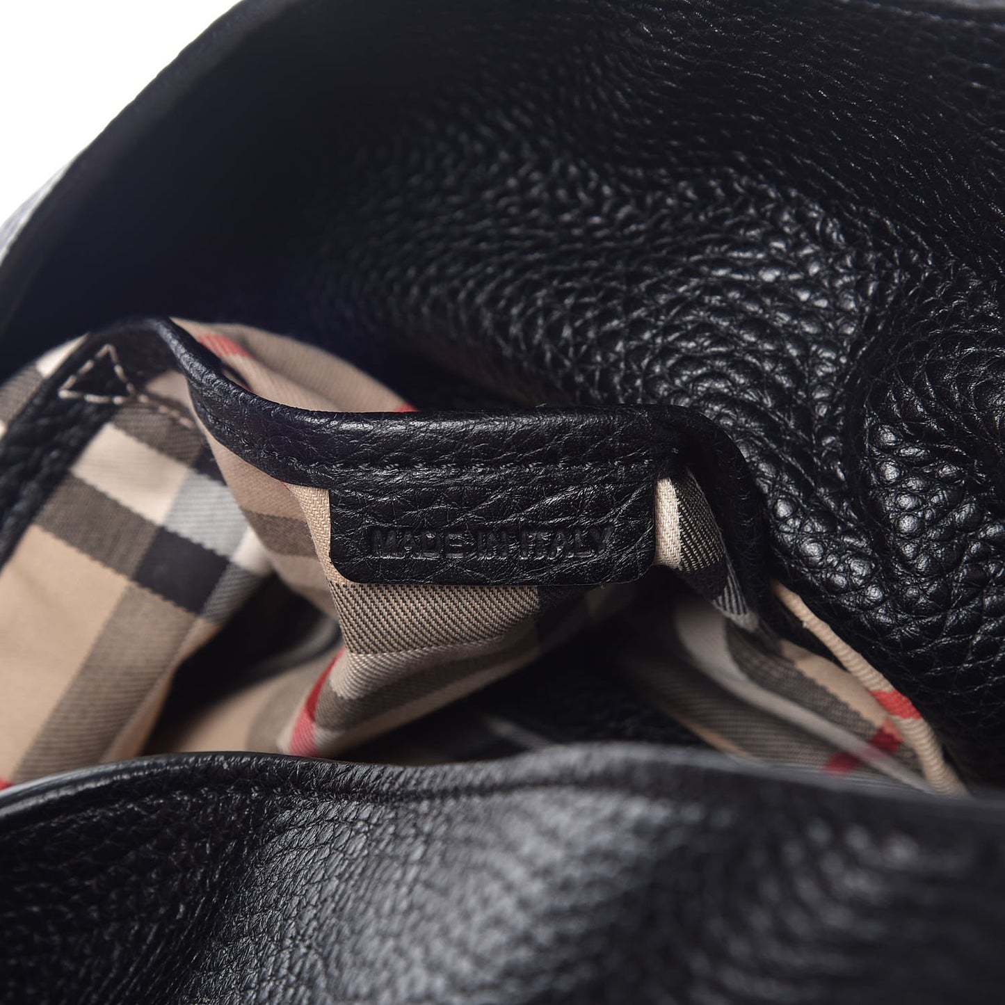 Grainy Calfskin Medium Cale Hobo Black