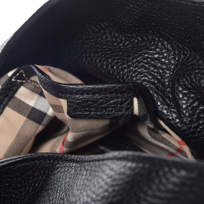 Burberry Grainy Calfskin Medium Cale Hobo Black 7 of 7