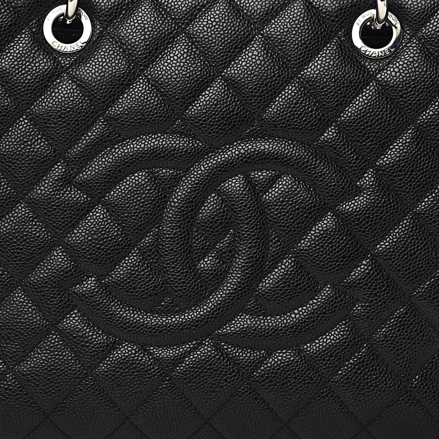 Chanel Caviar Quilted Grand Shopping Tote GST Black 12 of 12