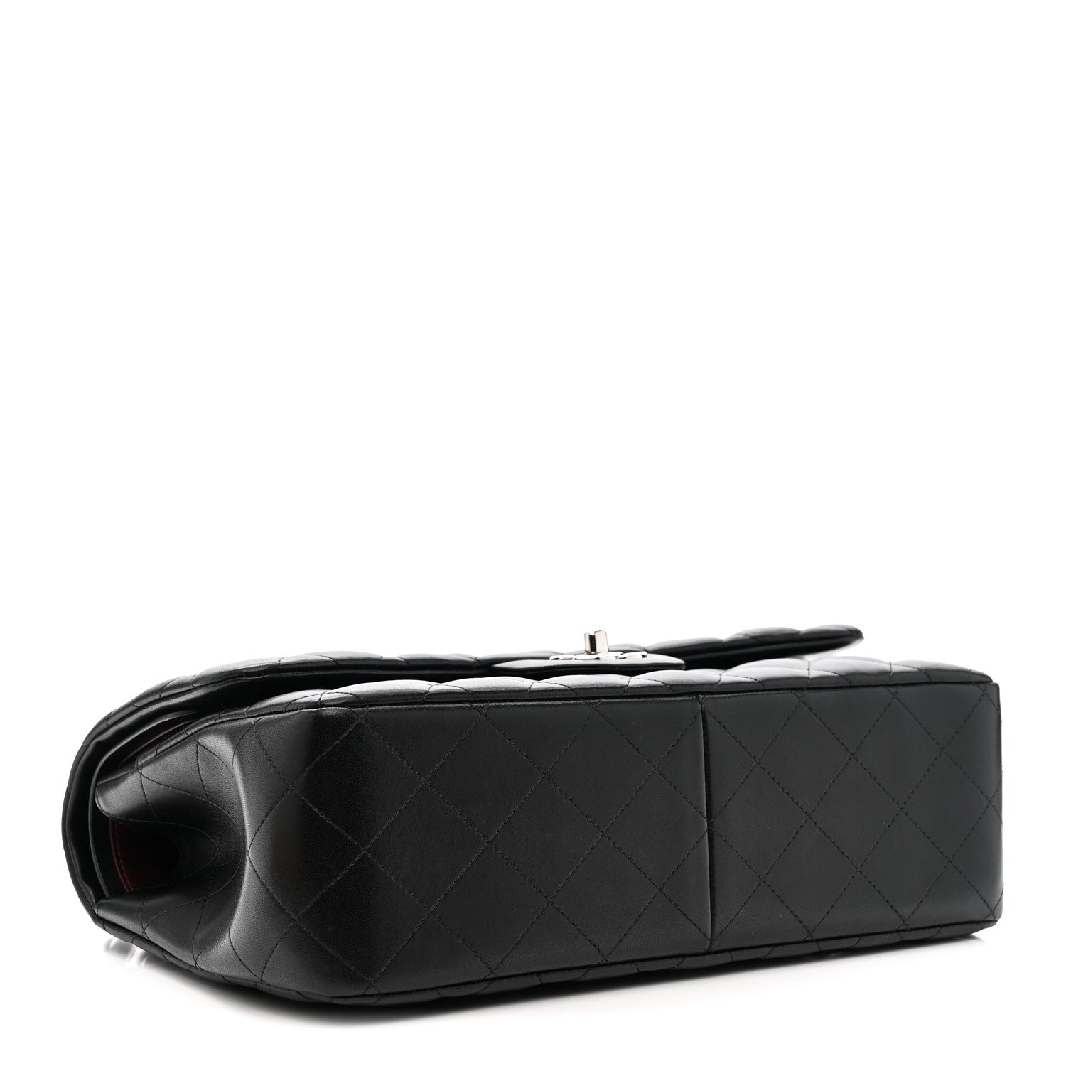 Chanel Lambskin Quilted Jumbo Double Flap Black 4 of 12