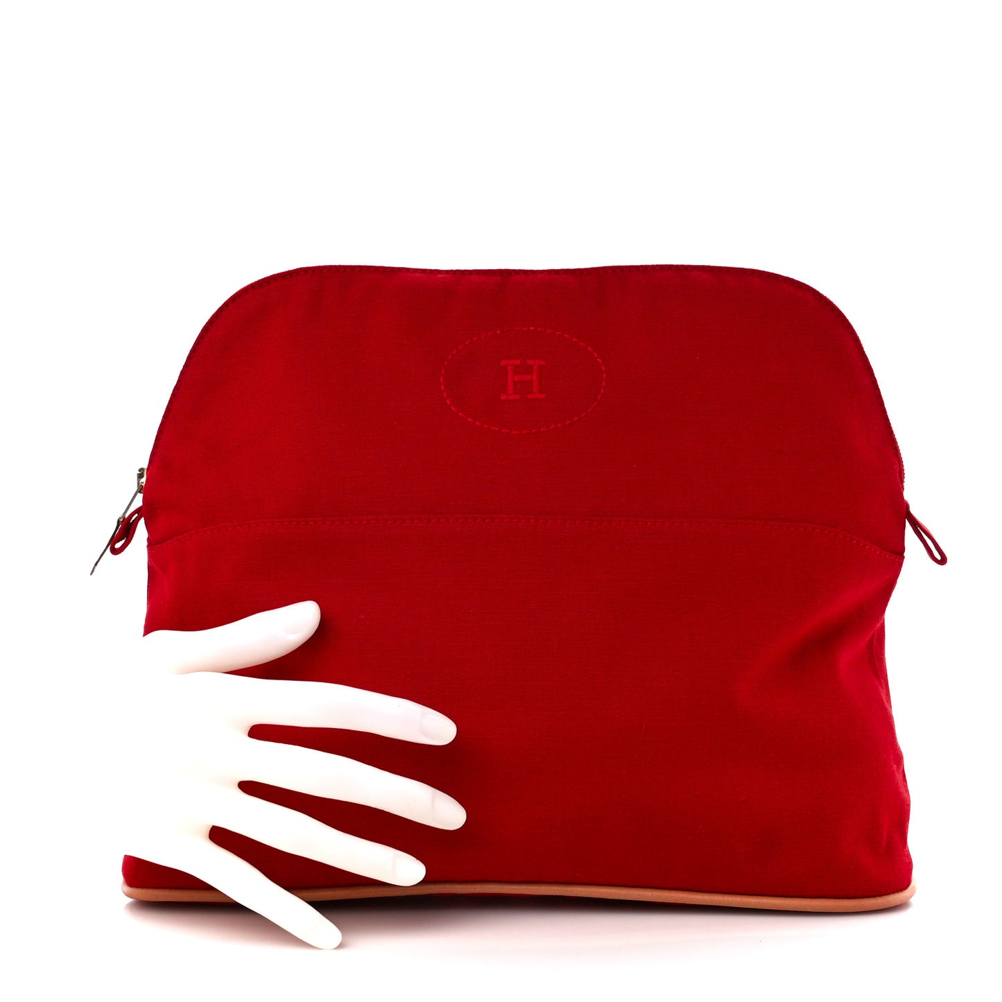 Cotton Bolide Travel Cosmetic Pouch Rouge