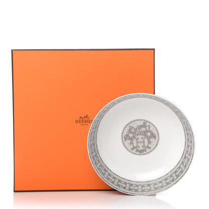 Hermes Porcelain Mosaique Au 24 Platine Cereal Bowl Set of 2 6 of 6