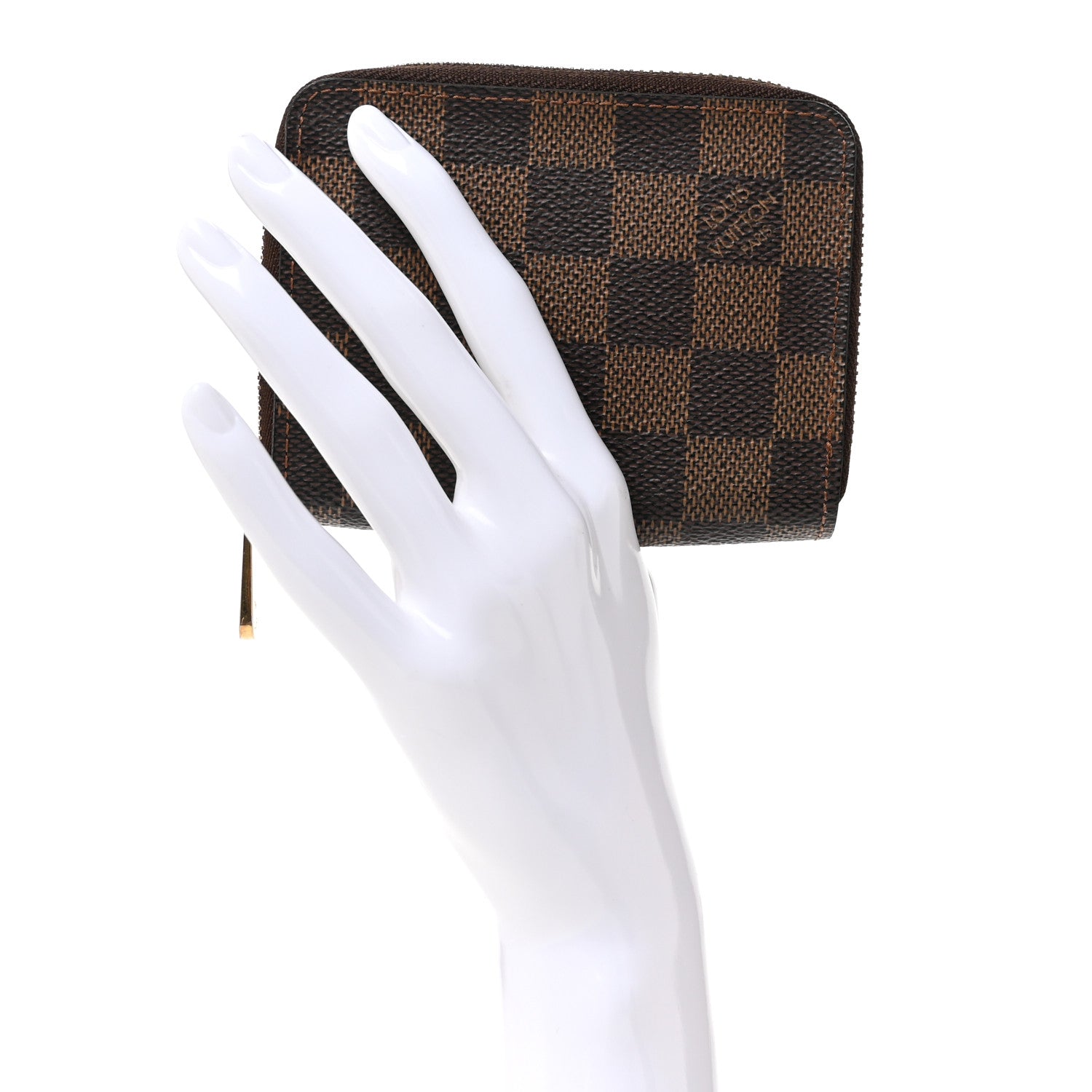 Louis Vuitton Damier Ebene Zippy Coin Purse 2 of 7