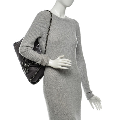 Stella McCartney Shaggy Deer Falabella Fold Over Tote Grey 2 of 6