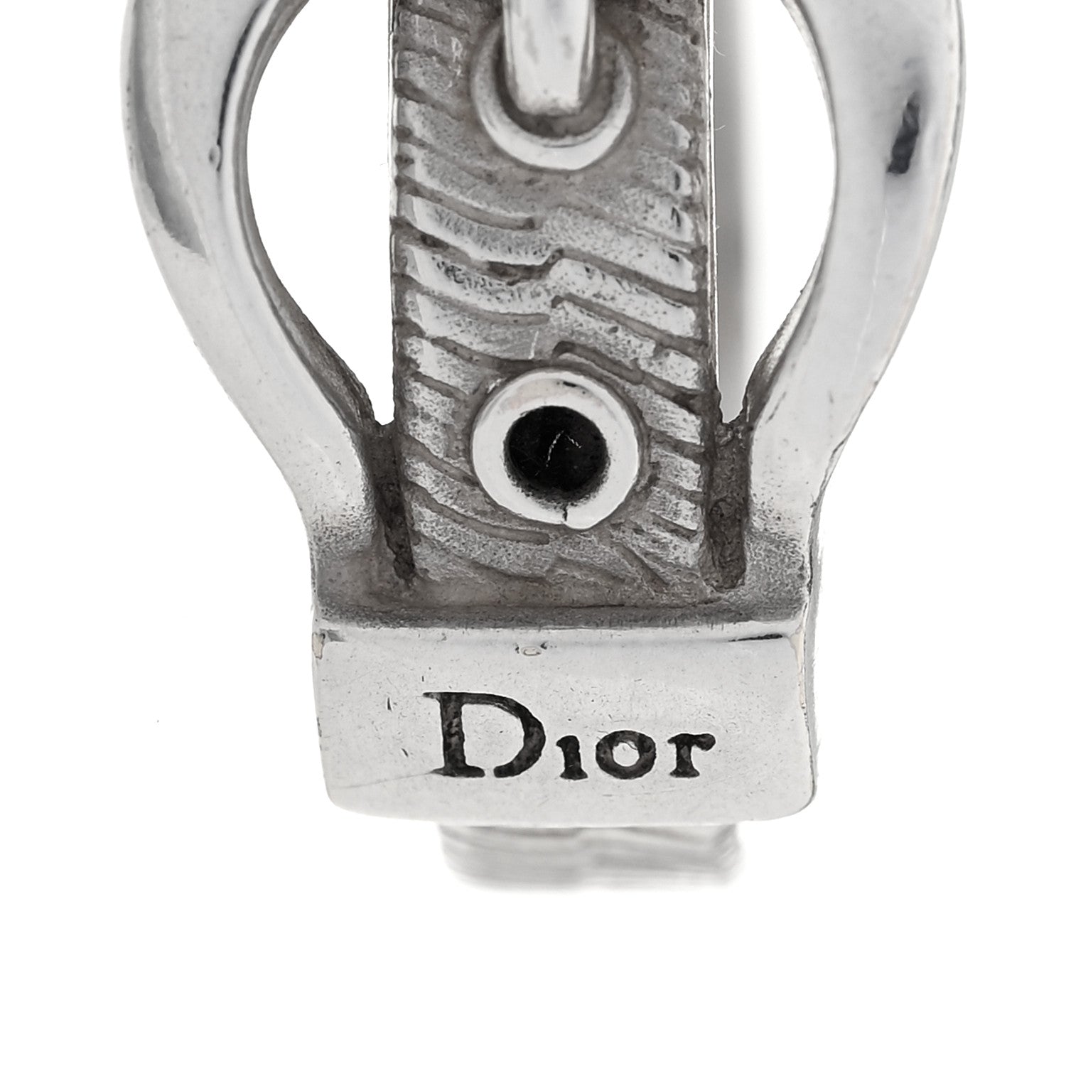 Christian Dior Metal Buckle Ring 49 5 Silver 4 of 4
