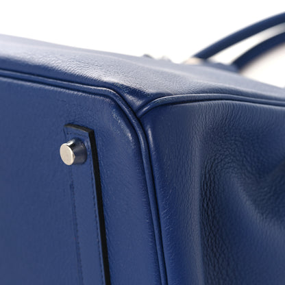 Hermes Taurillon Novillo Sea Surf and Fun Birkin 35 Bleu Saphir 10 of 13