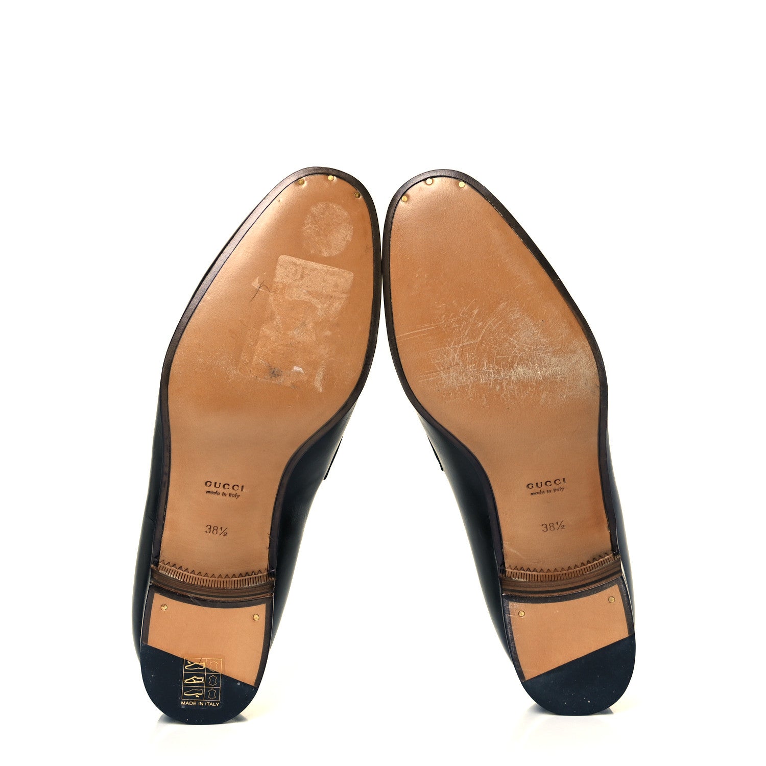 Gucci Calfskin Web Interlocking G Tassel Loafers 38.5 Black 13 of 22