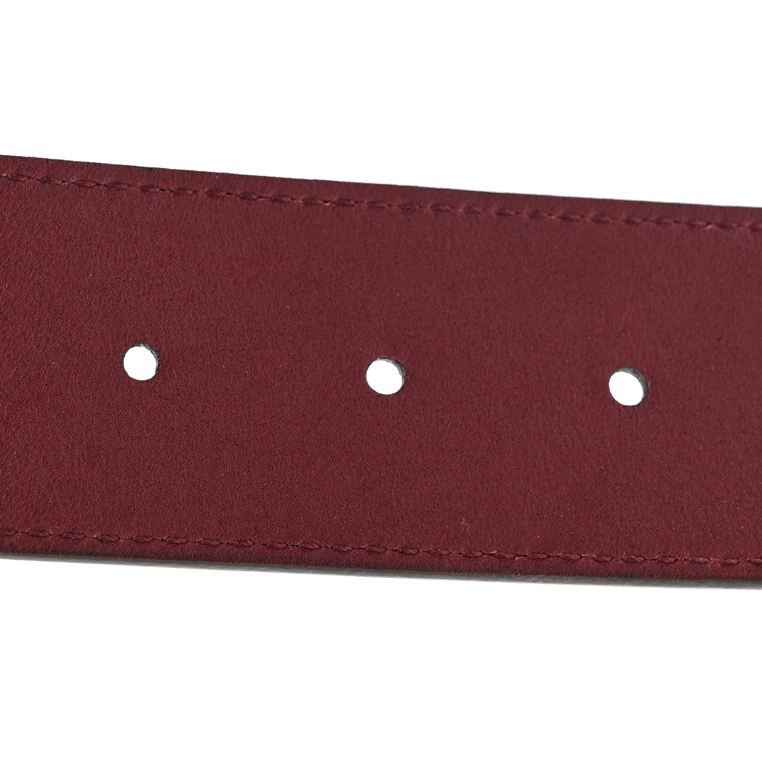 Gucci Moon Calfskin Nickel Double G 40mm Belt 75 30 Strong Red 6 of 7