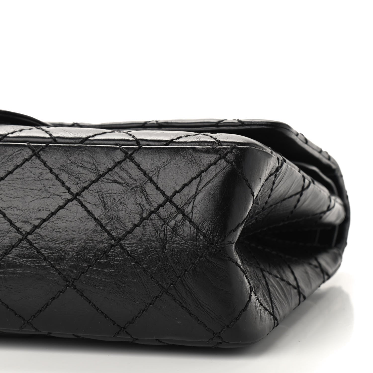 Chanel Glazed Calfskin Quilted 2.55 Reissue 226 Flap So Black 9 of 9