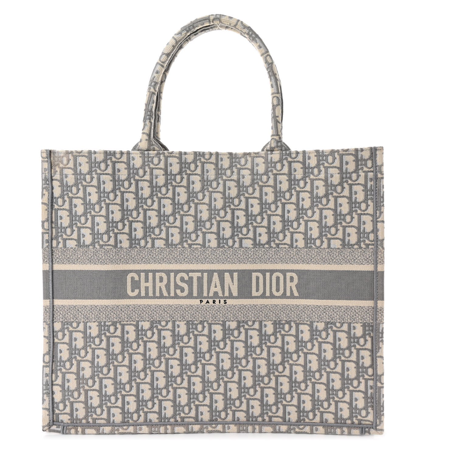 Christian Dior Oblique Large Book Tote Grey 7 of 10