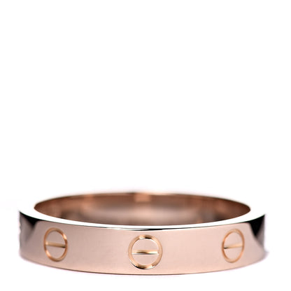 Cartier 18K Pink Gold 3.5mm LOVE Wedding Band Ring 59 8.75 3 of 5