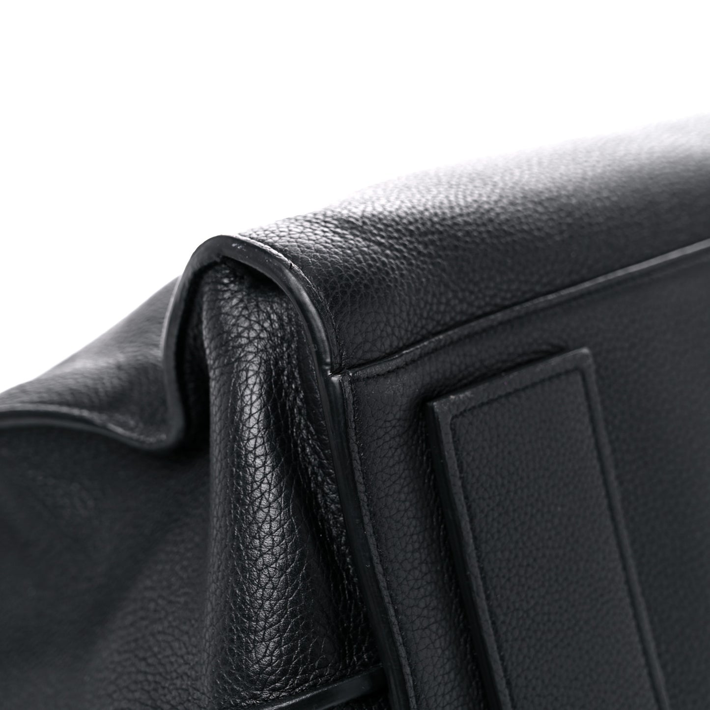 Grained Calfskin Medium Souple Sac De Jour Duffle Black