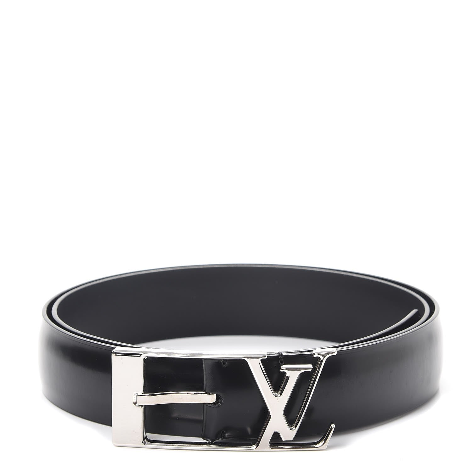 Louis Vuitton Calfskin 30mm Neogram LV Belt 90 36 Black 1 of 9