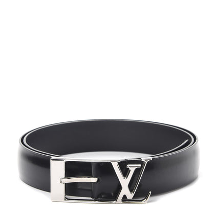Louis Vuitton Calfskin 30mm Neogram LV Belt 90 36 Black 1 of 9