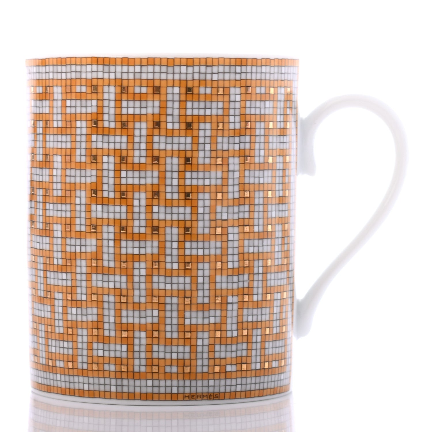 Hermes Porcelain Mosaique au 24 Mug Gold 3 of 7