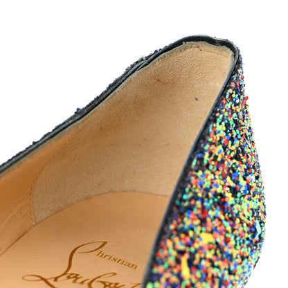 Christian Louboutin Glitter Pigalle Follies 100 Pumps 37.5 China Blue 9 of 11