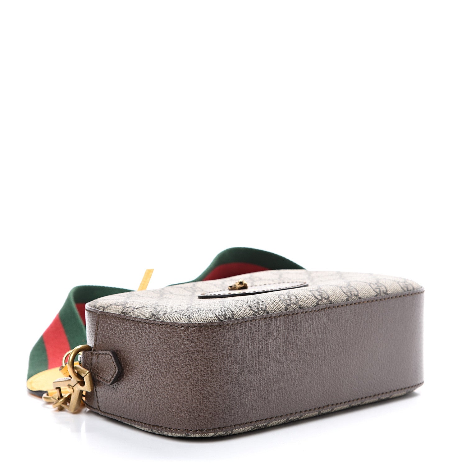 Gucci GG Supreme Monogram Web Neo Vintage Shoulder Bag Beige New Acero Crop 3 of 10