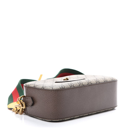 Gucci GG Supreme Monogram Web Neo Vintage Shoulder Bag Beige New Acero Crop 3 of 10