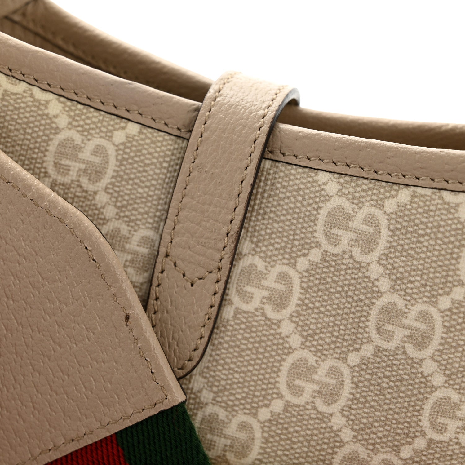 Gucci GG Supreme Monogram Textured Dollar Calfskin Mini Jackie