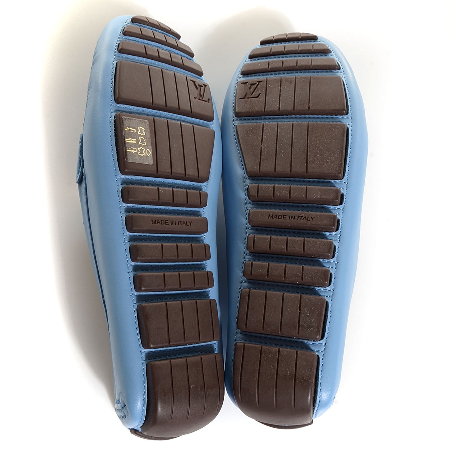 Louis Vuitton Calfskin Lombok Mocassin Loafers 36.5 Blue 7 of 8