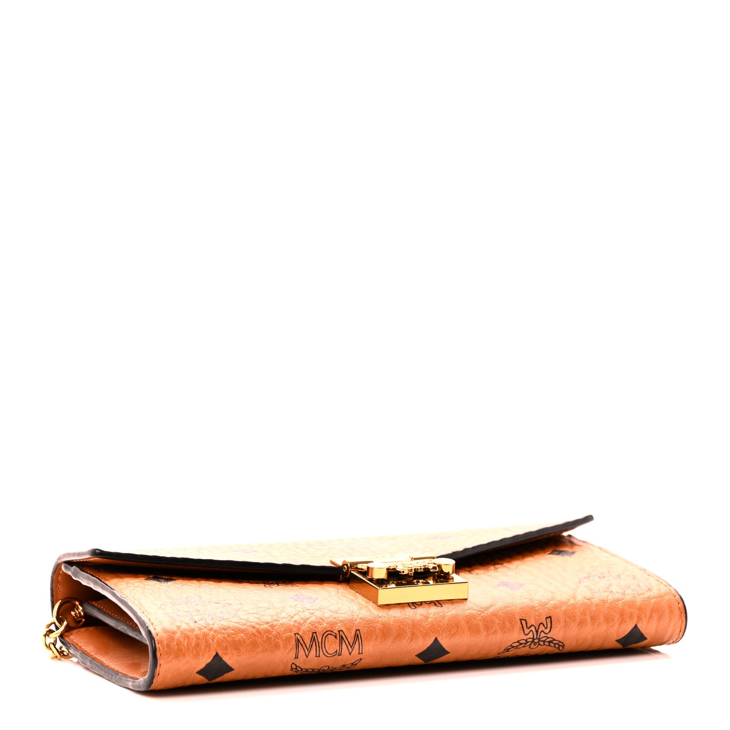 Visetos Large Patricia Wallet On Chain Cognac