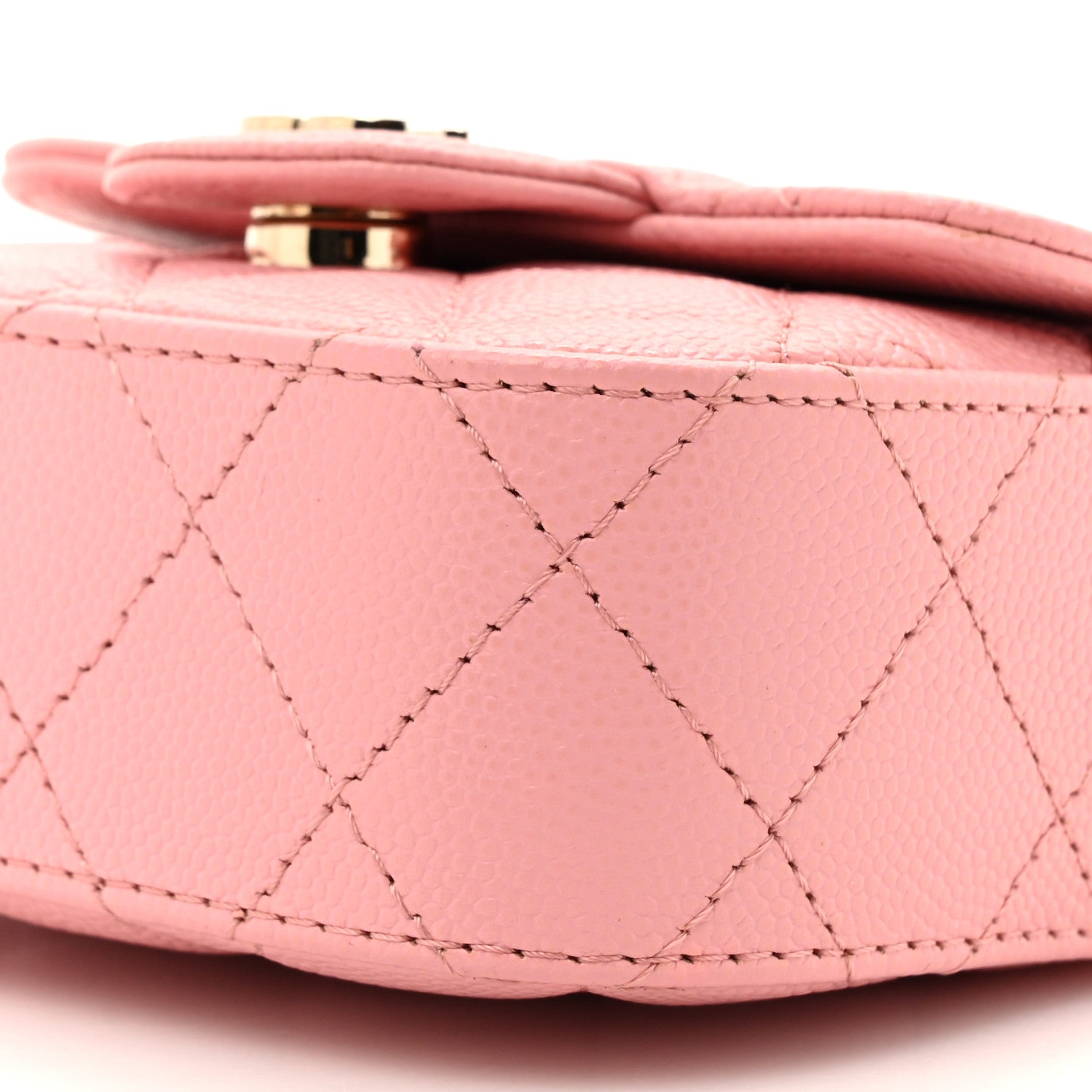 Chanel Caviar Quilted Mini Clutch With Chain Pink 9 of 10