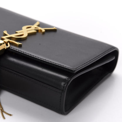 Saint Laurent Calfskin Small Classic Monogram Kate Tassel Satchel Black 7 of 10