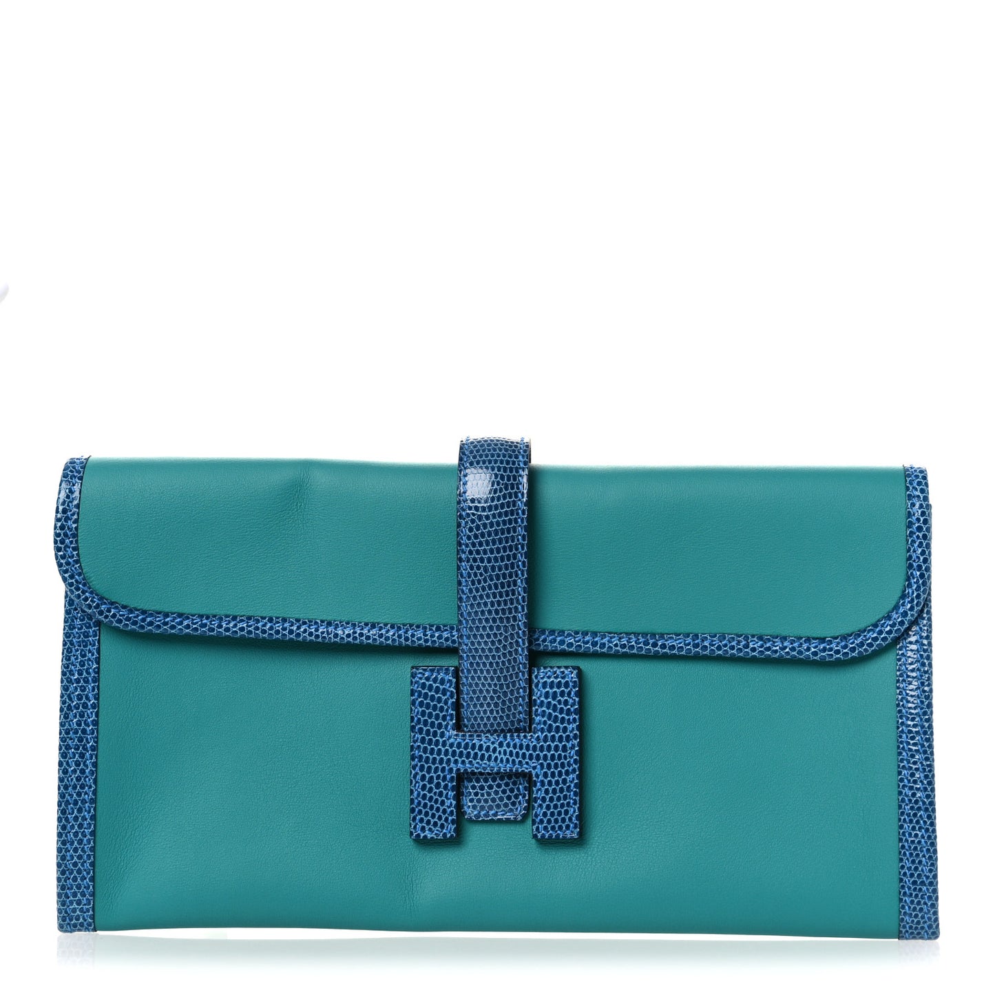Swift Lizard Jige Elan Touch 29 Clutch Bleu Paon Mykonos