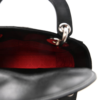 Christian Dior Lambskin Cannage Mini Lady Dior Black 5 of 9