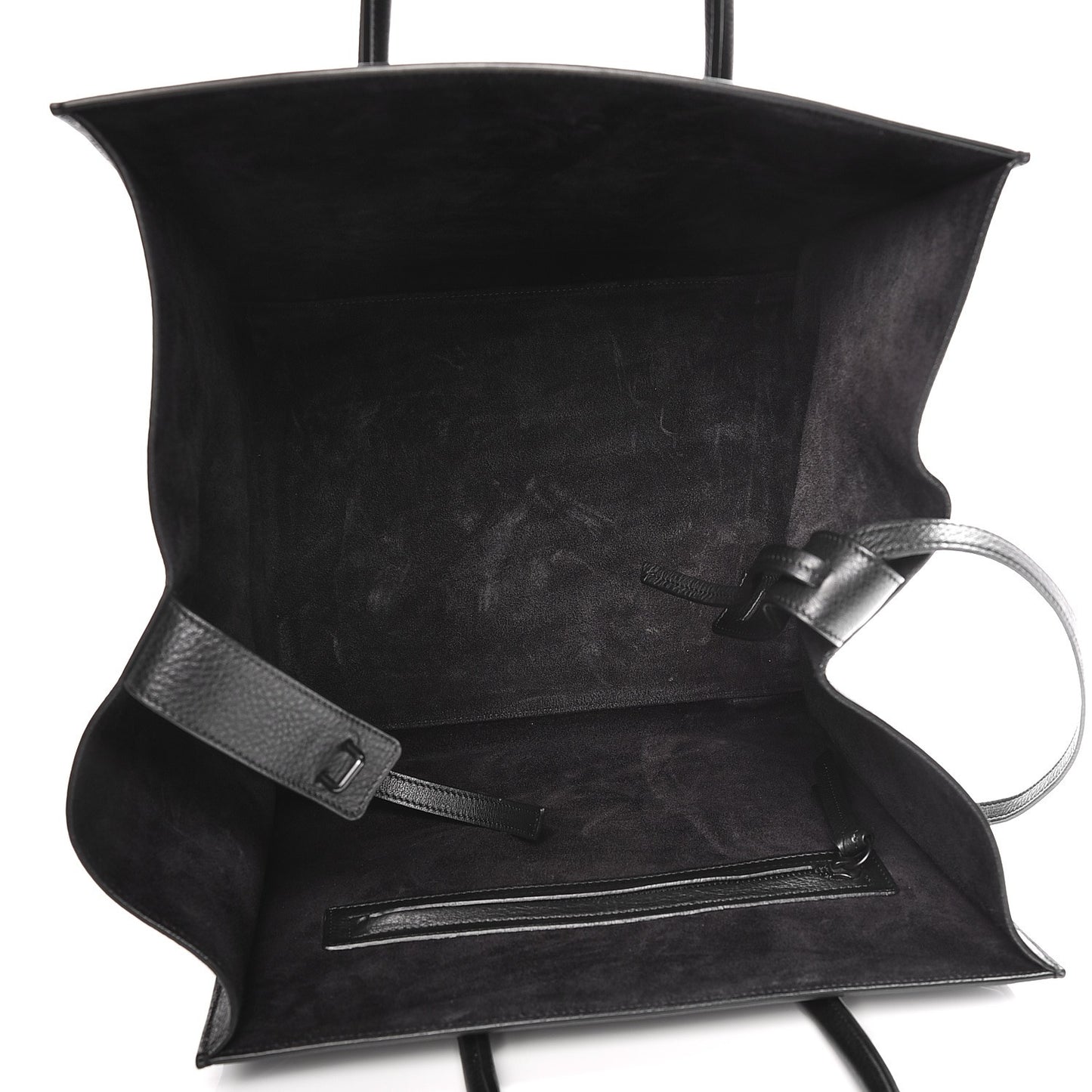 Supple Calfskin Medium Phantom Luggage Black